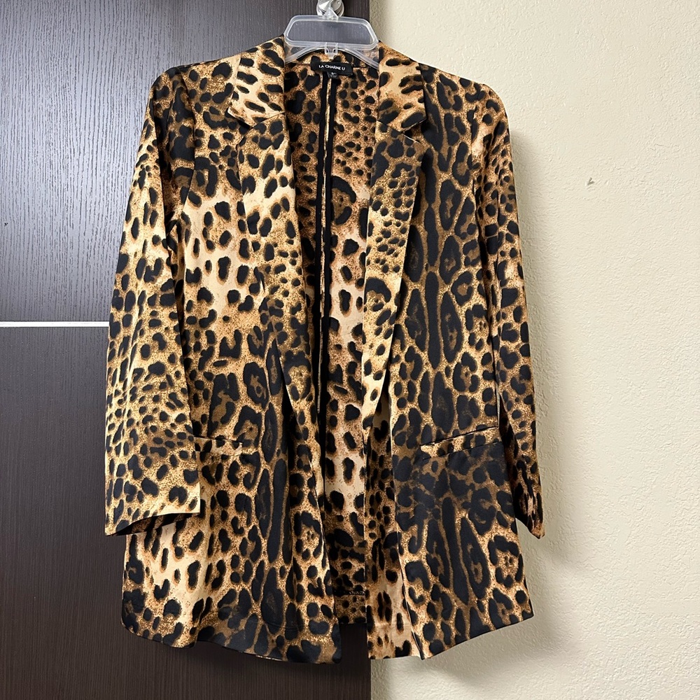 Leopard Print Blazer